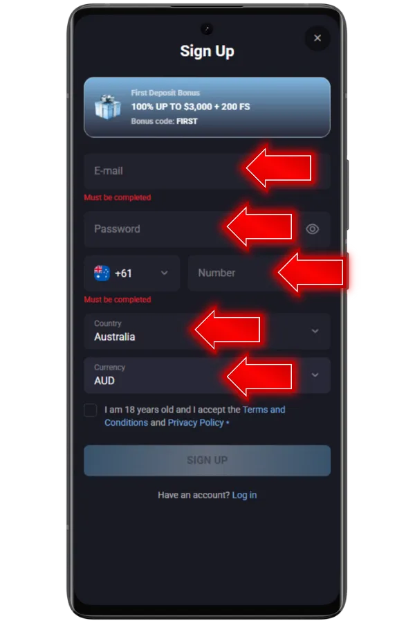 Enter Personal Details