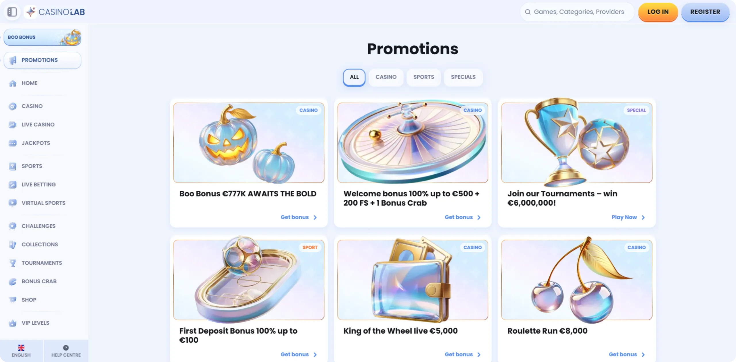 Welcome Bonus for New Players CasinoLab