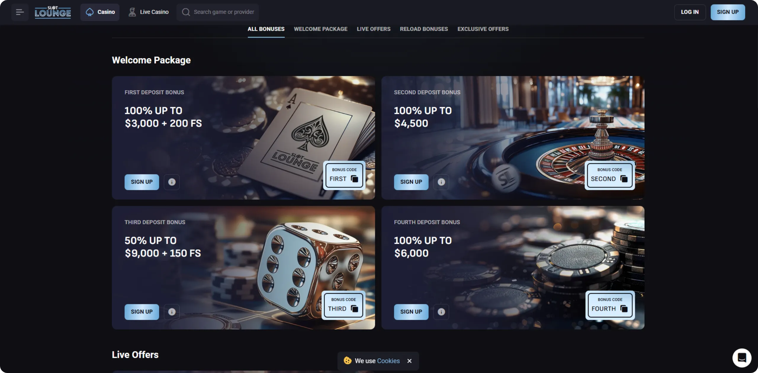 Welcome Bonus for New Players Slot Lounge