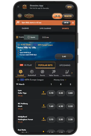 Gransino betting section