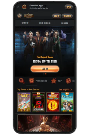 Gransino casino homepage