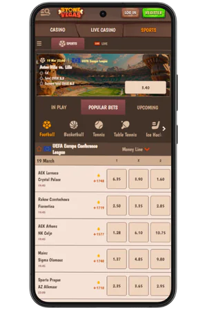 Stone Vegas betting section