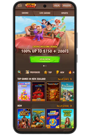 Stone Vegas casino homepage