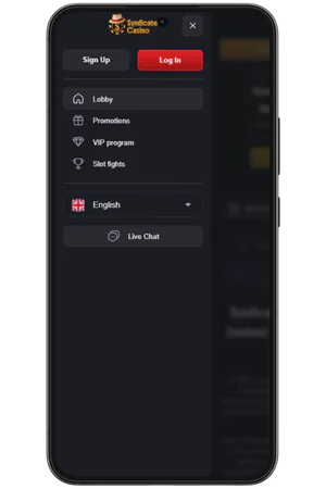 Syndicate navigation menu